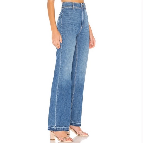 Free People Petite Mindy High Rise Soft Flare Jeans - Picture 3 of 7